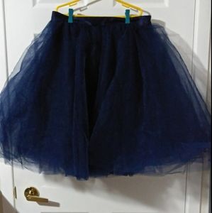 Space 46 Navy Tulle Skirt- Size XXL